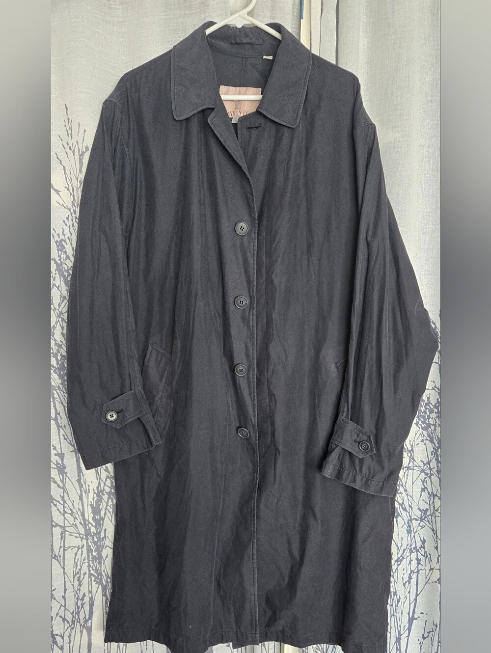 London Fog Men's Overcoat/ Rain Coat fits in Pouch as one